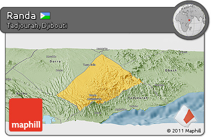 Savanna Style Panoramic Map of Randa