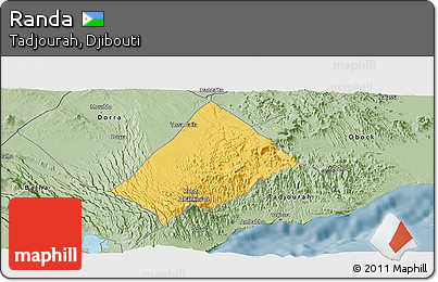 Savanna Style Panoramic Map of Randa