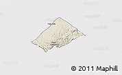 Shaded Relief Panoramic Map of Randa, cropped outside