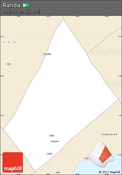 Classic Style Simple Map of Randa