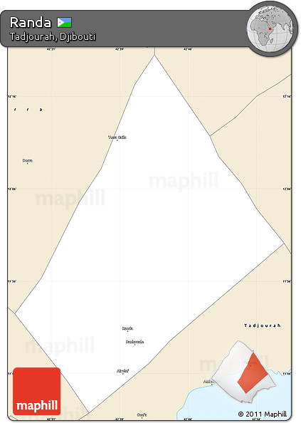 Classic Style Simple Map of Randa