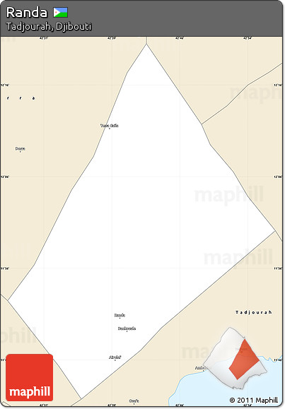 Classic Style Simple Map of Randa