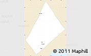 Classic Style Simple Map of Randa, single color outside