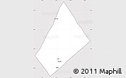 Silver Style Simple Map of Randa, cropped outside
