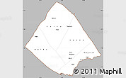 Gray Simple Map of Tadjourah, cropped outside