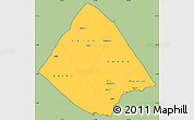 Savanna Style Simple Map of Tadjourah, cropped outside