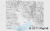 Silver Style 3D Map of Azua