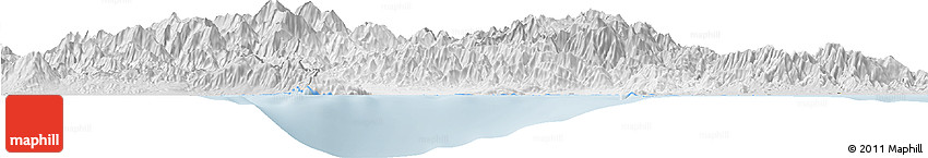 Silver Style Horizon Map of Azua