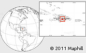 Blank Location Map of Azua, highlighted country