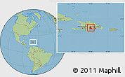 Savanna Style Location Map of Azua