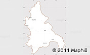 Classic Style Simple Map of Azua, cropped outside
