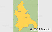 Savanna Style Simple Map of Azua, cropped outside