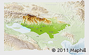 Physical 3D Map of Baoruco, lighten