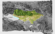 Satellite 3D Map of Baoruco, desaturated