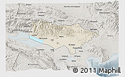 Shaded Relief 3D Map of Baoruco, semi-desaturated