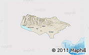 Shaded Relief 3D Map of Baoruco, single color outside
