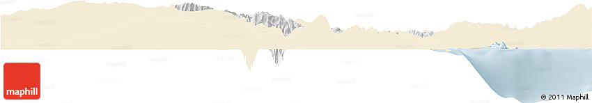 Classic Style Horizon Map of Baoruco, single color outside