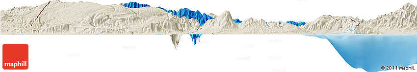 Political Horizon Map of Baoruco, shaded relief outside Political Horizon Map of Baoruco, shaded relief outside