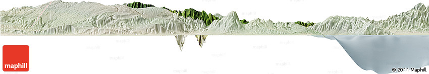 Satellite Horizon Map of Baoruco, lighten