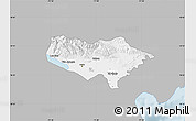 Gray Map of Baoruco, single color outside