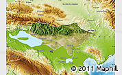 Satellite Map of Baoruco, physical outside