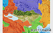 Satellite Map of Baoruco, political outside