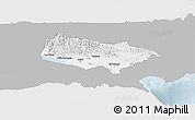 Gray Panoramic Map of Baoruco, single color outside