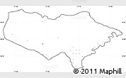 Blank Simple Map of Baoruco, cropped outside, no labels