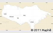 Classic Style Simple Map of Baoruco, single color outside