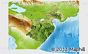 Satellite 3D Map of Barahona, physical outside