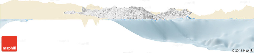 Classic Style Horizon Map of Barahona, single color outside