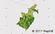 Satellite Map of Barahona, cropped outside
