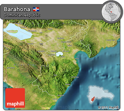 Satellite Map of Barahona