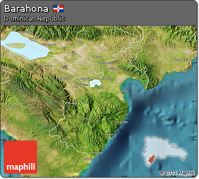 Satellite Map of Barahona