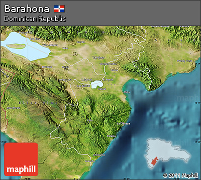 Satellite Map of Barahona