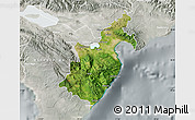 Satellite Map of Barahona, lighten, semi-desaturated