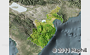 Satellite Map of Barahona, semi-desaturated
