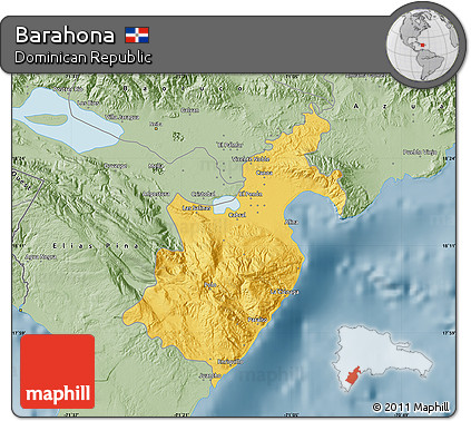 Savanna Style Map of Barahona