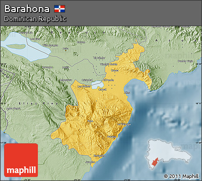 Savanna Style Map of Barahona