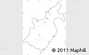 Blank Simple Map of Barahona, cropped outside