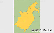 Savanna Style Simple Map of Barahona, cropped outside