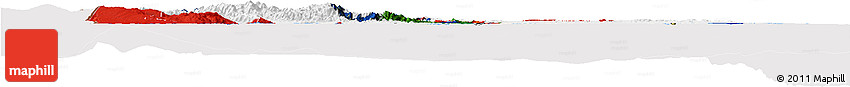Flag Horizon Map of Dominican Republic, flag aligned to the middle