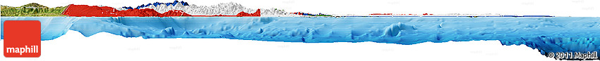 Flag Horizon Map of Dominican Republic, satellite outside, bathymetry sea