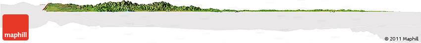 Satellite Horizon Map of Dominican Republic, cropped outside
