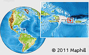 Physical Location Map of La Altagracia, highlighted country, within the entire country