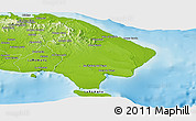 Physical Panoramic Map of La Altagracia