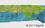 Satellite Panoramic Map of La Romana