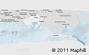 Silver Style Panoramic Map of La Romana