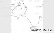 Blank Simple Map of La Romana