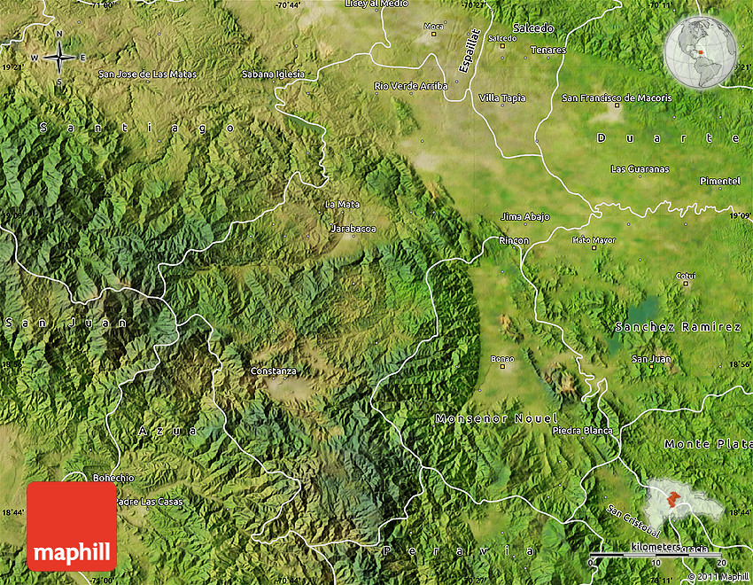 Satellite Map of La Vega